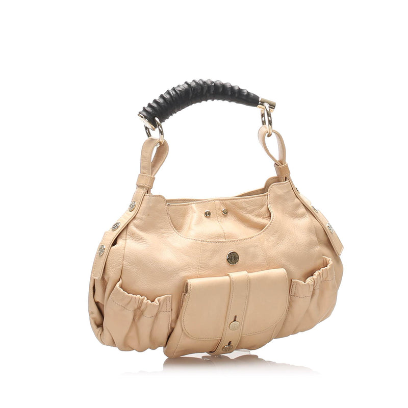 Saint Laurent Mombasa Leather Hobo Bag (SHG-32194)