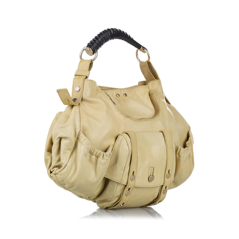 Saint Laurent Mombasa Leather Shoulder Bag (SHG-32337)