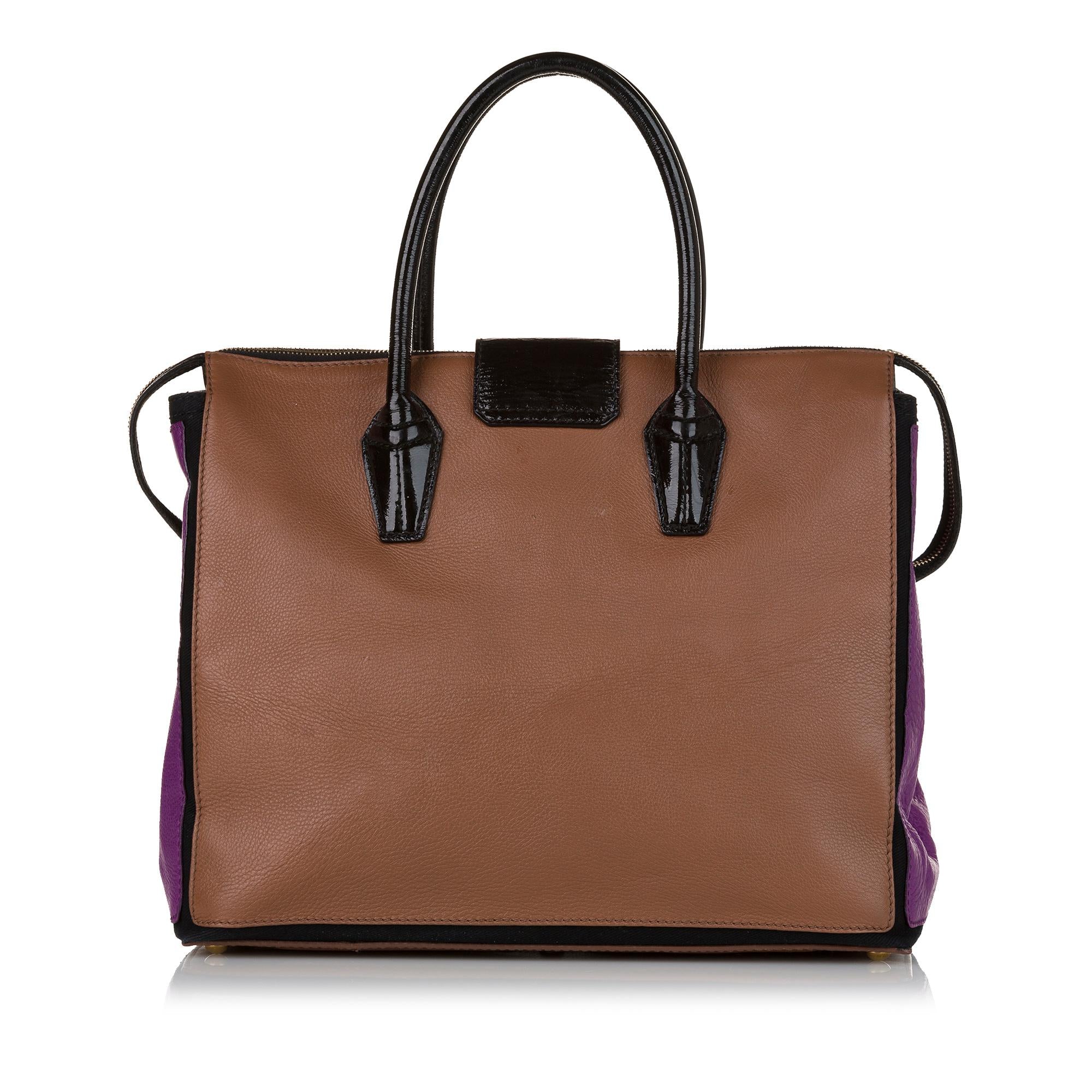 Saint Laurent Muse Two Cabas Leather Tote (SHG-34926)