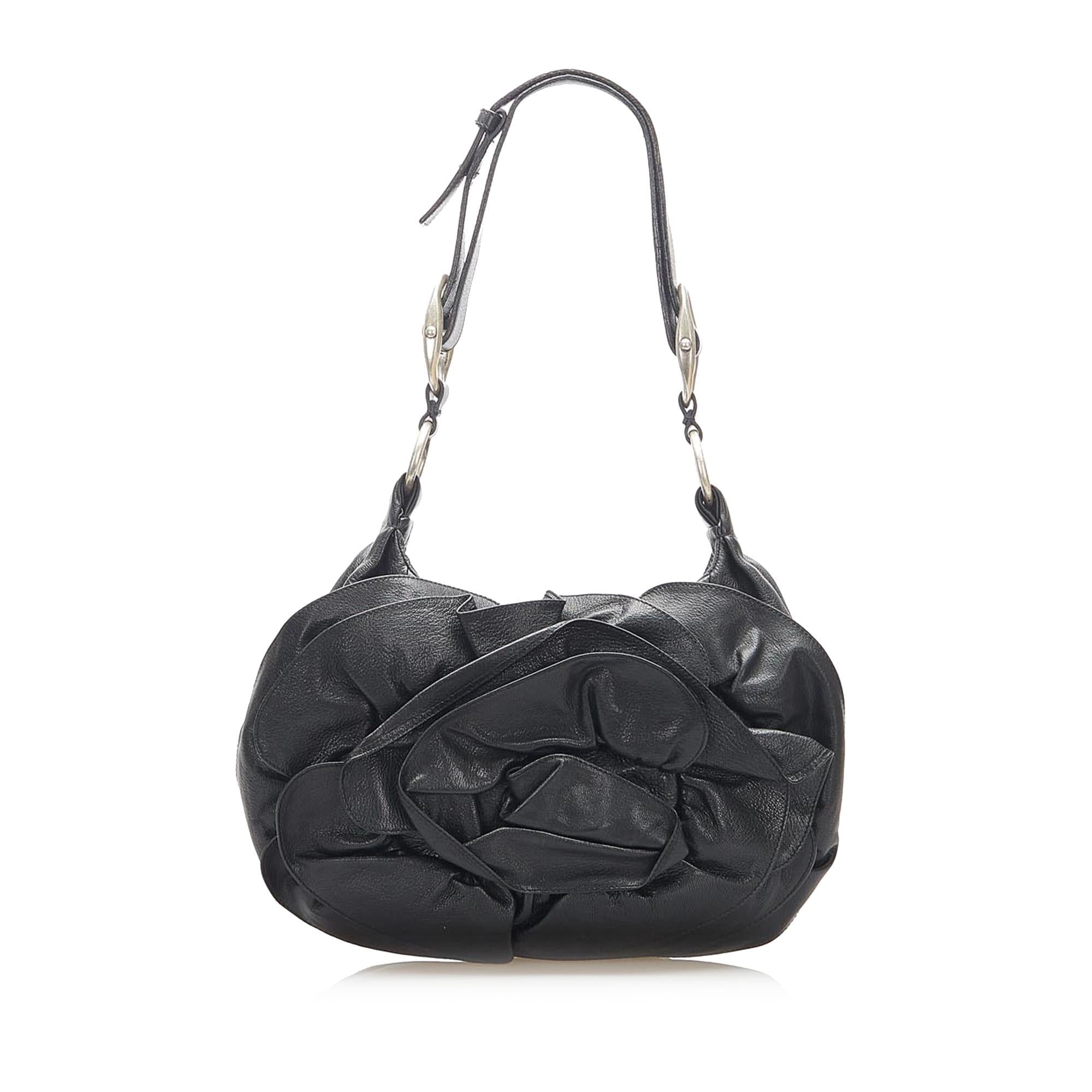 Saint Laurent Nadia Leather Shoulder Bag (SHG-31519)