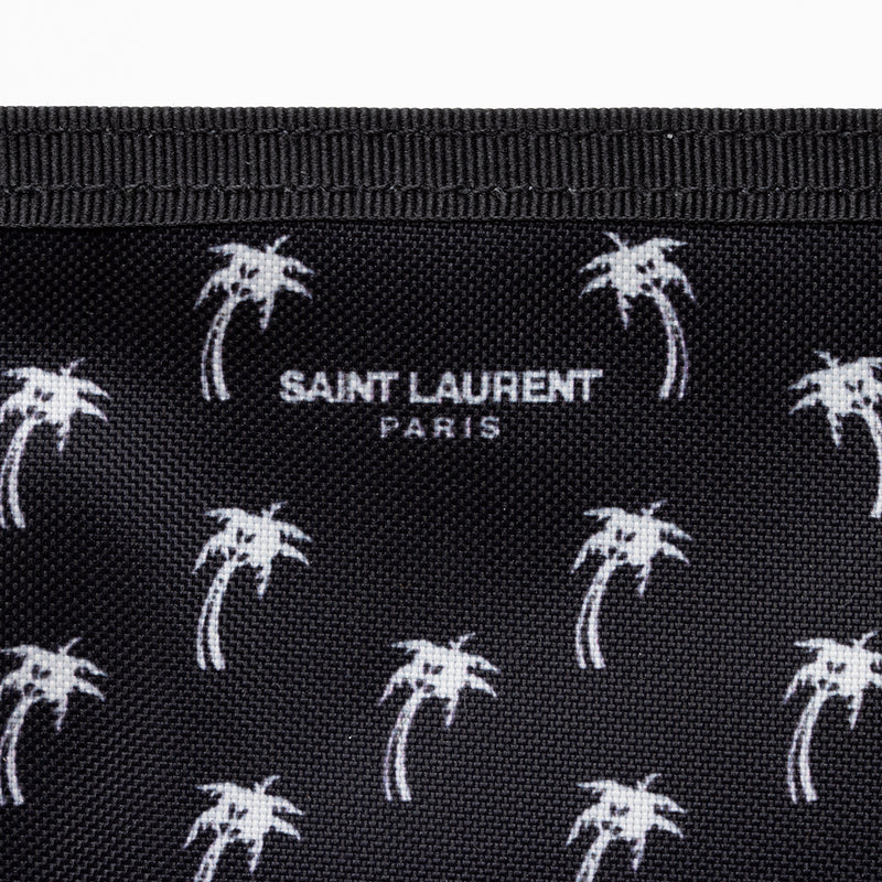 Saint Laurent Canvas Palm Tree Bifold Wallet (SHF-17875)