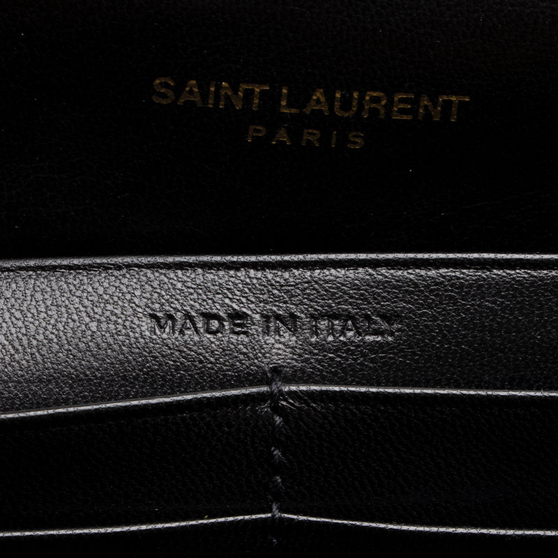 Saint Laurent Patent Calfskin Monogram Kate Wallet on Chain Bag (SHF-18096)