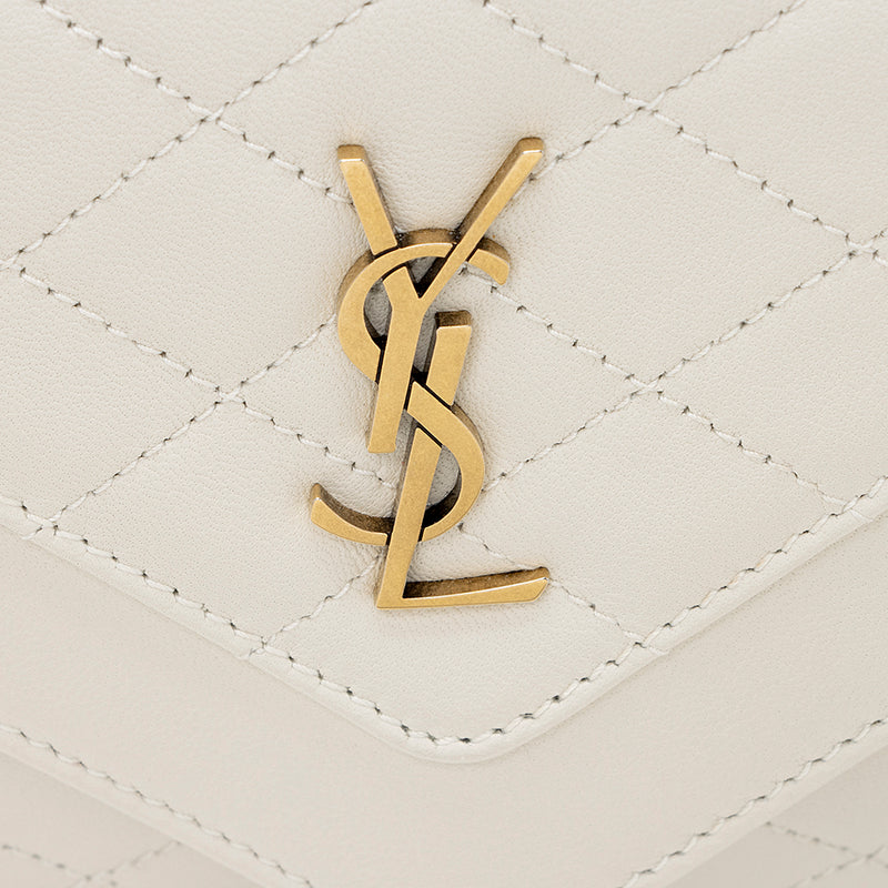 Saint Laurent Gaby Mini Lambskin Crossbody Bag