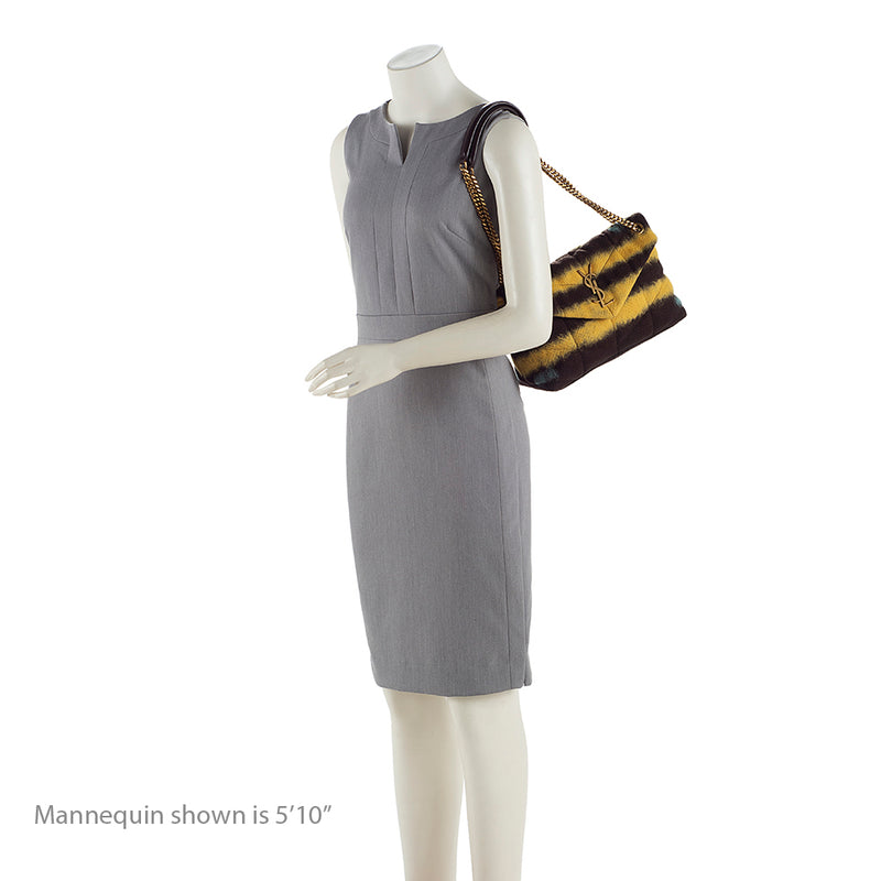 Saint Laurent Quilted Wool Loulou Puffer Shoulder Bag (SHF-19271)