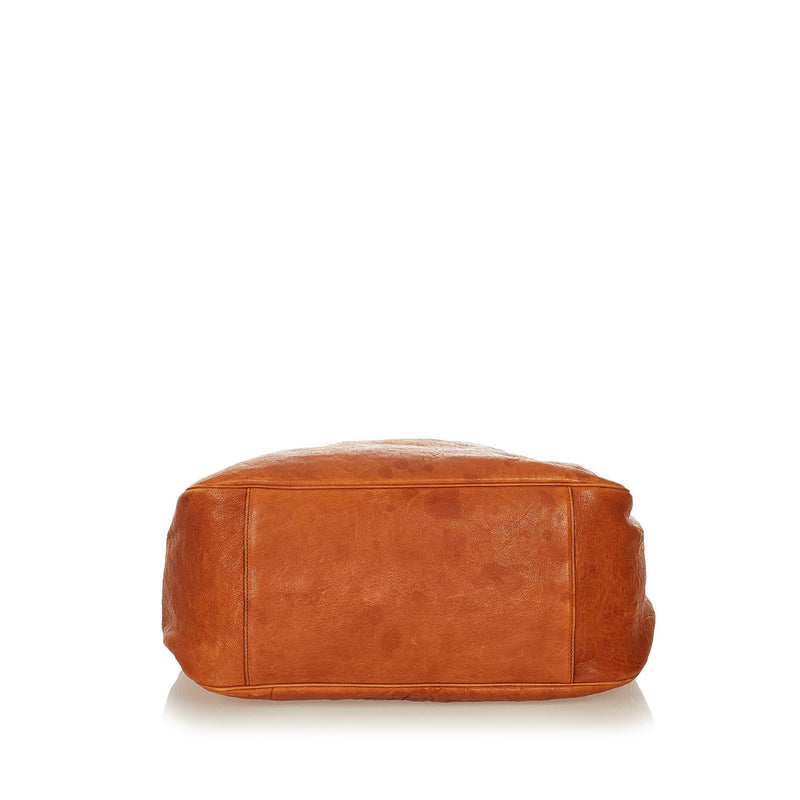 Saint Laurent Roady Leather Hobo Bag (SHG-26907)
