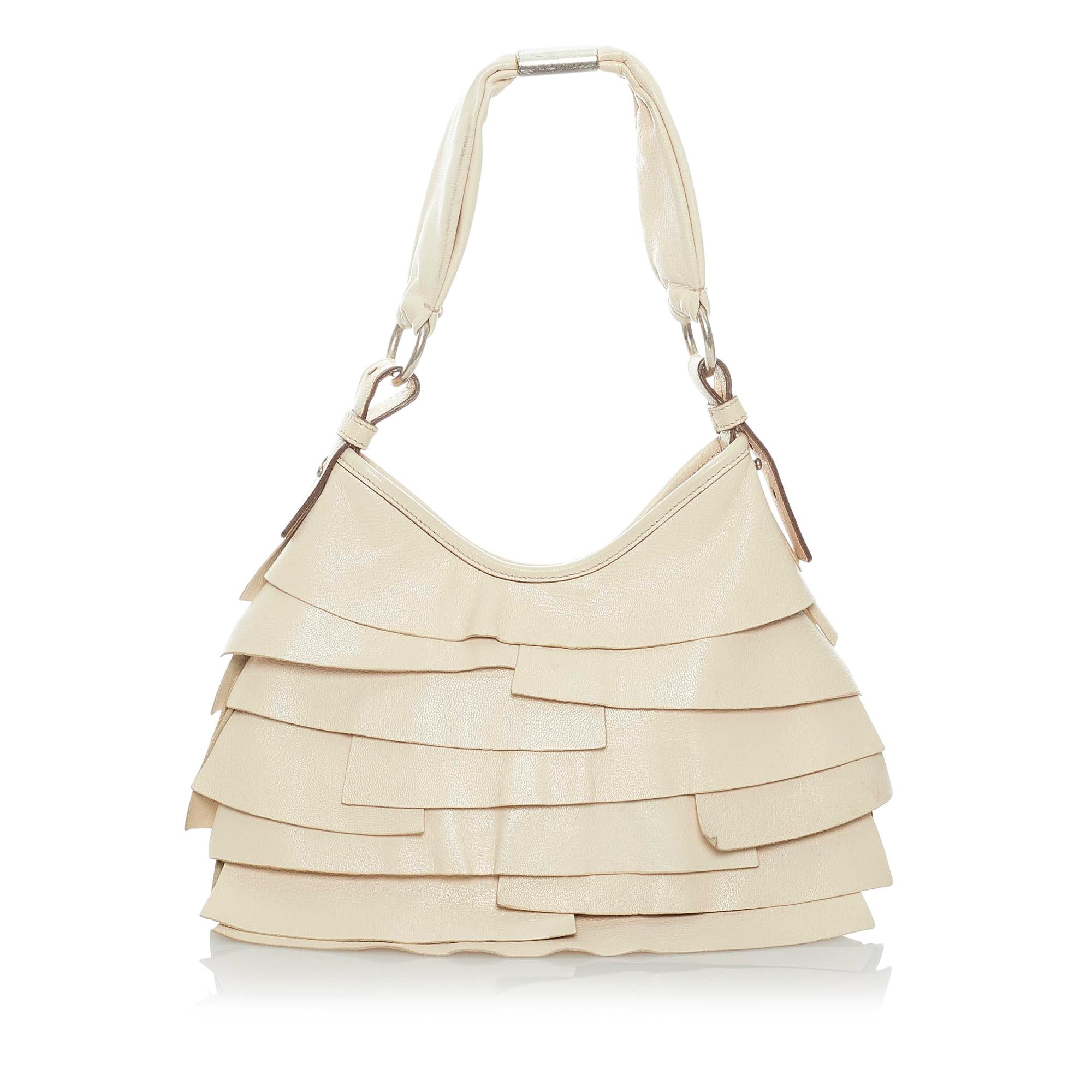 Saint Laurent Saint Tropez Leather Shoulder Bag (SHG-34636)