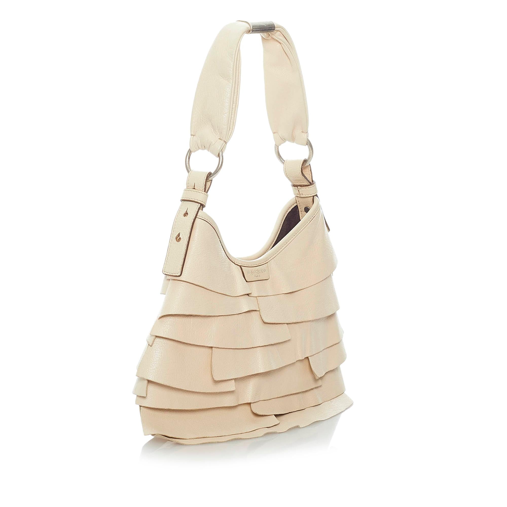 Saint Laurent Saint Tropez Leather Shoulder Bag (SHG-34636)