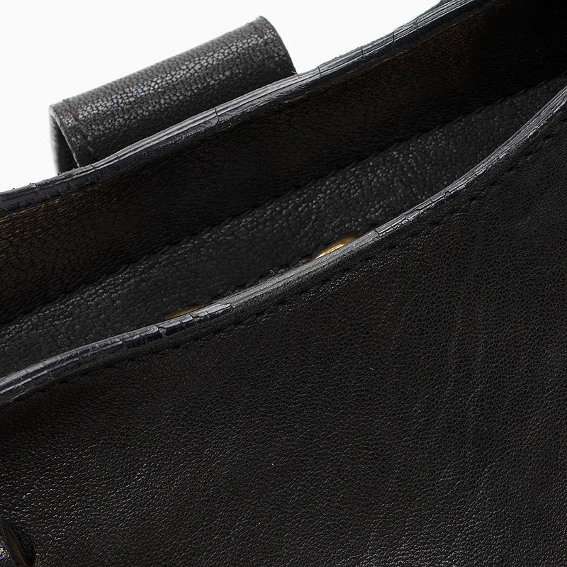 Yves Saint Laurent Black Leather Medium Cabas Chyc Shoulder Bag Yves Saint  Laurent
