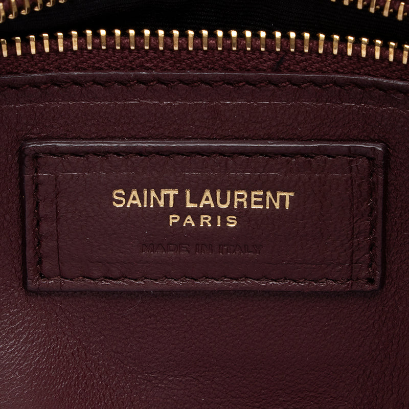Saint Laurent Smooth Calfskin Monogram Cassandra Shoulder Bag (SHF-14588)