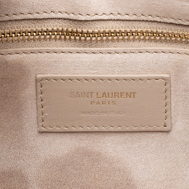 Saint Laurent Smooth Calfskin Monogram Le 5 A 7 Hobo (SHF-XO6BXf)