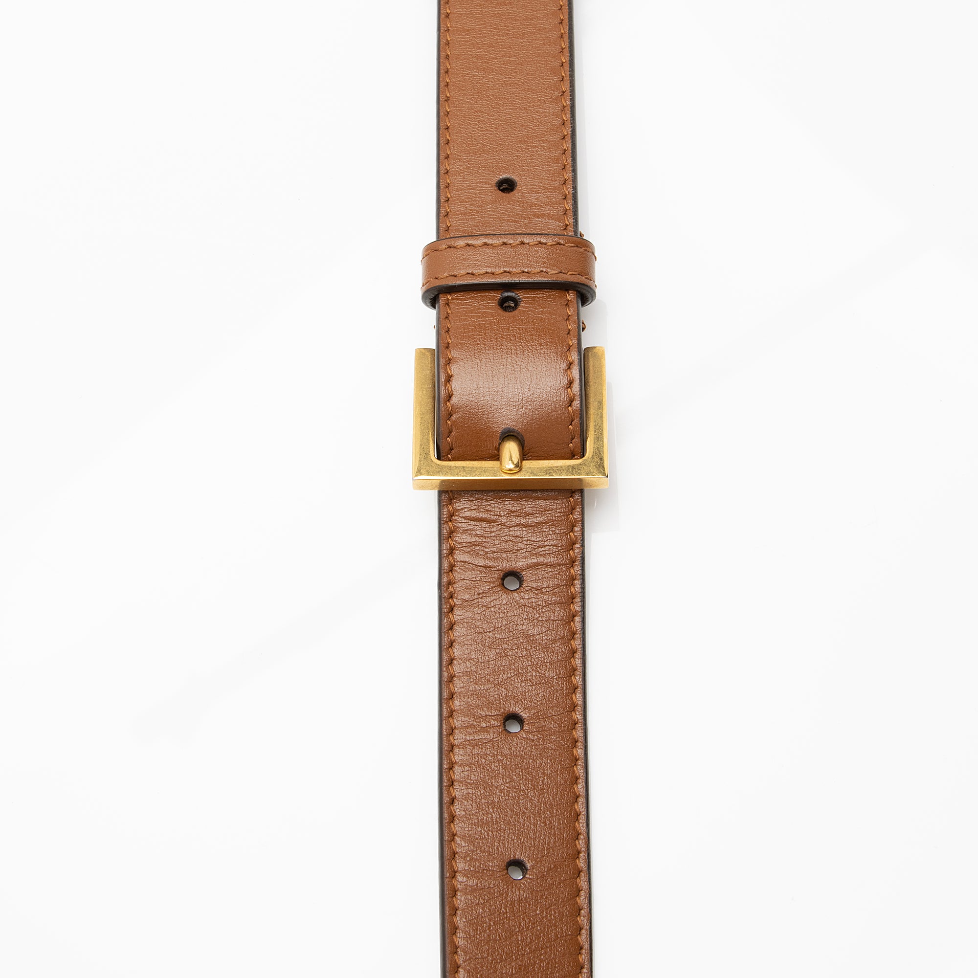 Saint Laurent Smooth Calfskin Monogram Le 61 Saddle Small Crossbody Bag (SHF-23810)