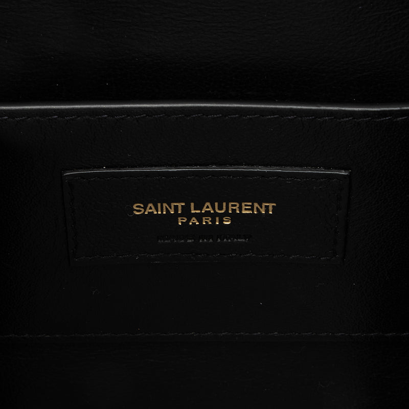 Saint Laurent Smooth Calfskin Monogram Le 61 Saddle Small Crossbody Ba –  LuxeDH