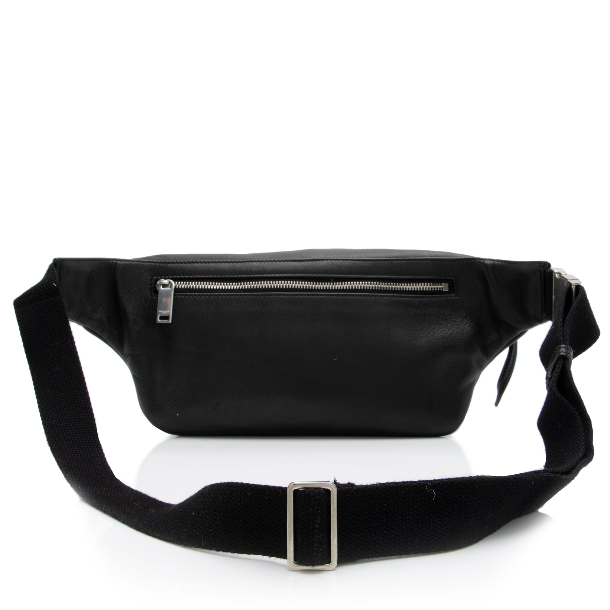 Saint Laurent Soft Calfskin Logo Classic Zipped Crossbody Belt Bag (SHF-518wkT)