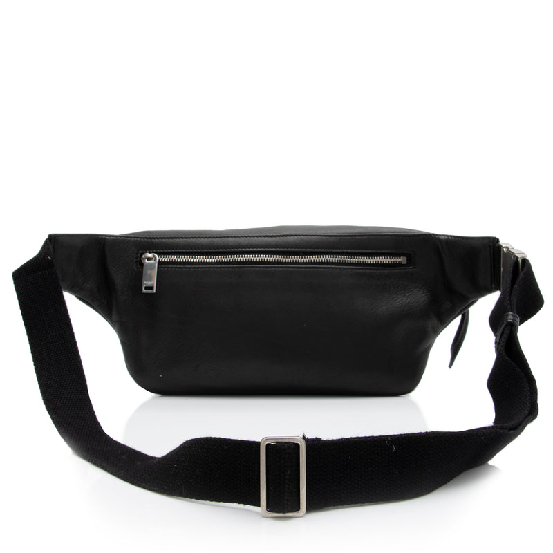 Leather Belt Bag in Black - Saint Laurent