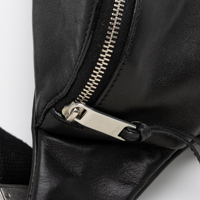 Saint Laurent Soft Calfskin Logo Classic Zipped Crossbody Belt Bag (SH –  LuxeDH