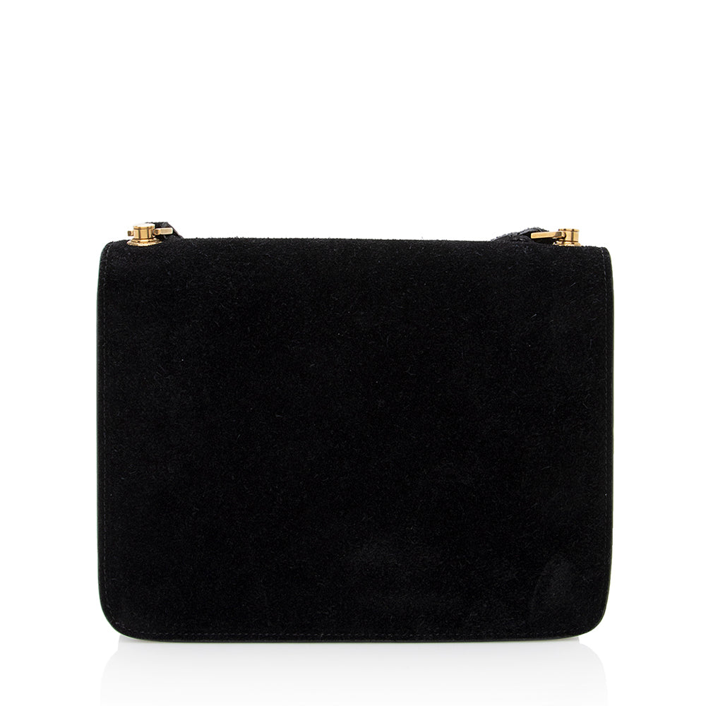 Saint Laurent Suede Le Carre Satchel - FINAL SALE (SHF-18712)