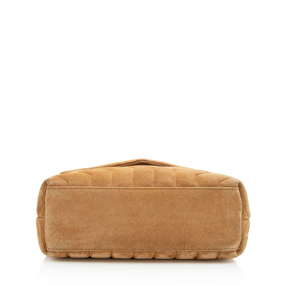 Saint Laurent Suede LouLou Small Shoulder Bag (SHF-19254)
