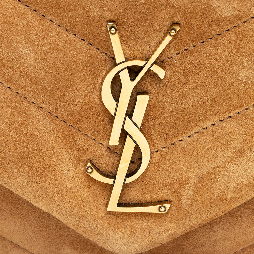 Saint Laurent Suede LouLou Small Shoulder Bag (SHF-19254)