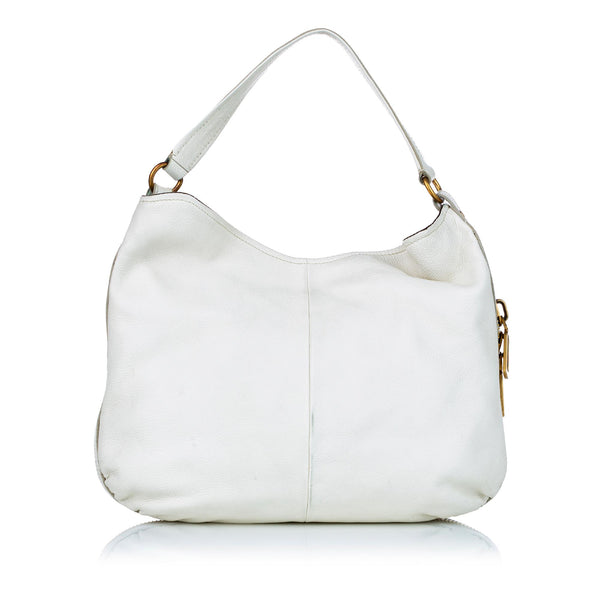 Saint Laurent Taurillon Zip Leather Hobo Bag (SHG-28455)