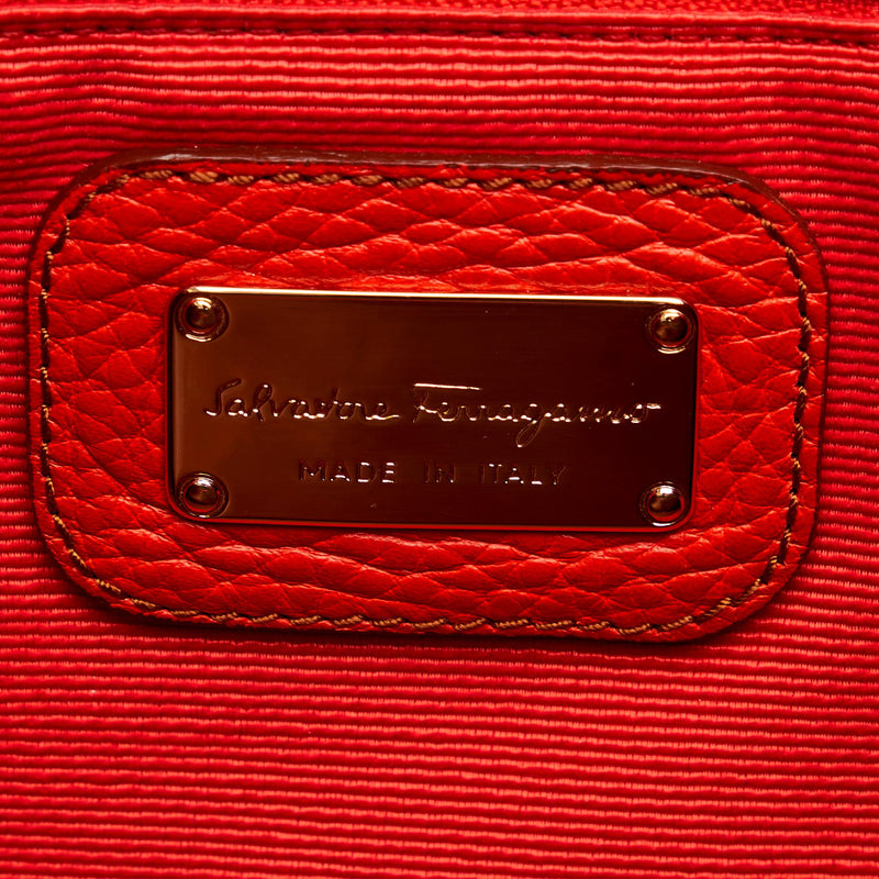 Salvatore Ferragamo Bice Leather Tote Bag (SHG-23825)