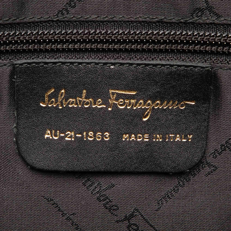 Salvatore Ferragamo Canvas Handbag (SHG-15827)