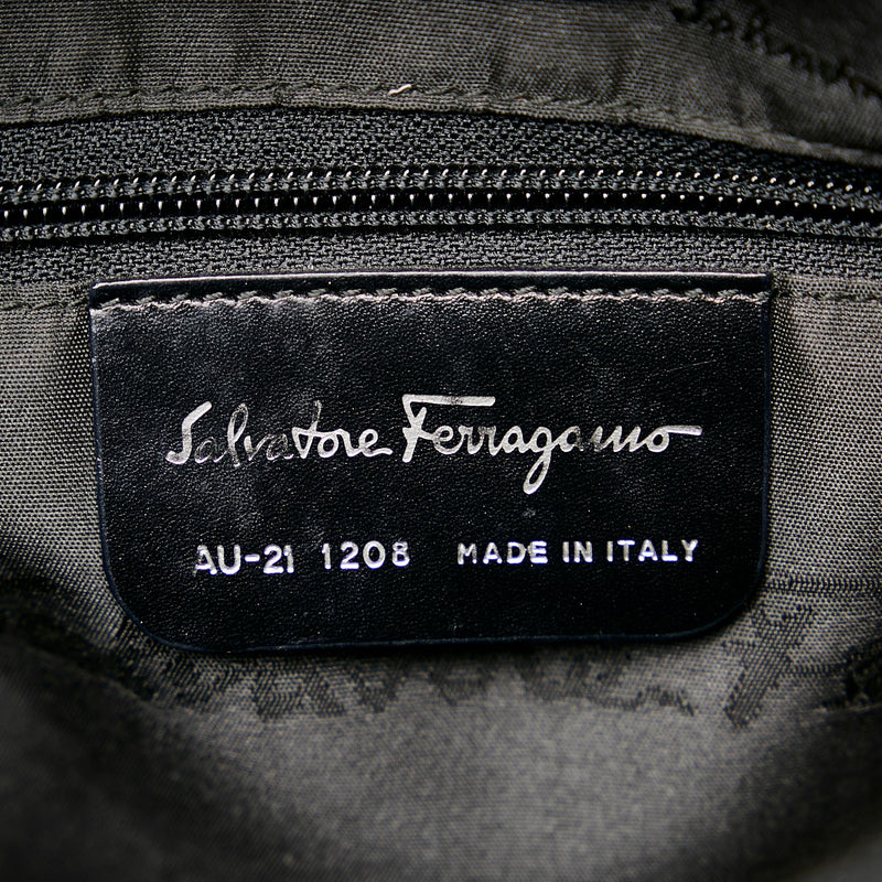Salvatore Ferragamo Canvas Shoulder Bag (SHG-29061)