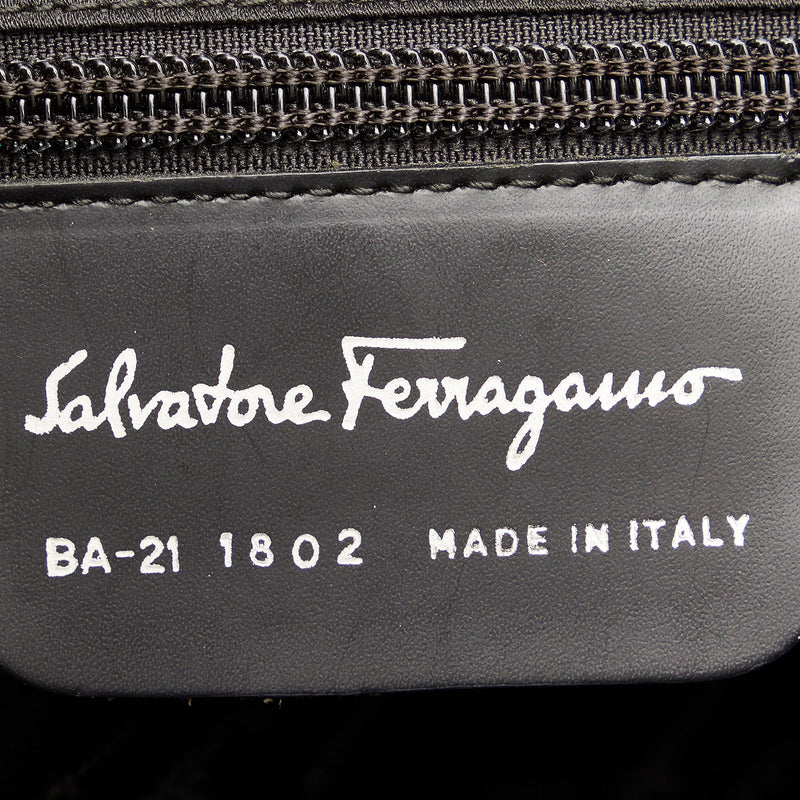 Salvatore Ferragamo Gancini Canvas Tote Bag (SHG-26099)