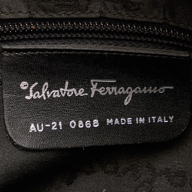Salvatore Ferragamo Gancini Canvas Tote Bag (SHG-30905)