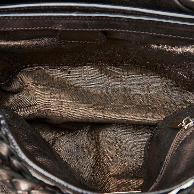 Salvatore Ferragamo Gancini Leather Handbag (SHG-20668)