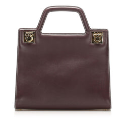 Salvatore Ferragamo Gancini Leather Handbag (SHG-31537)