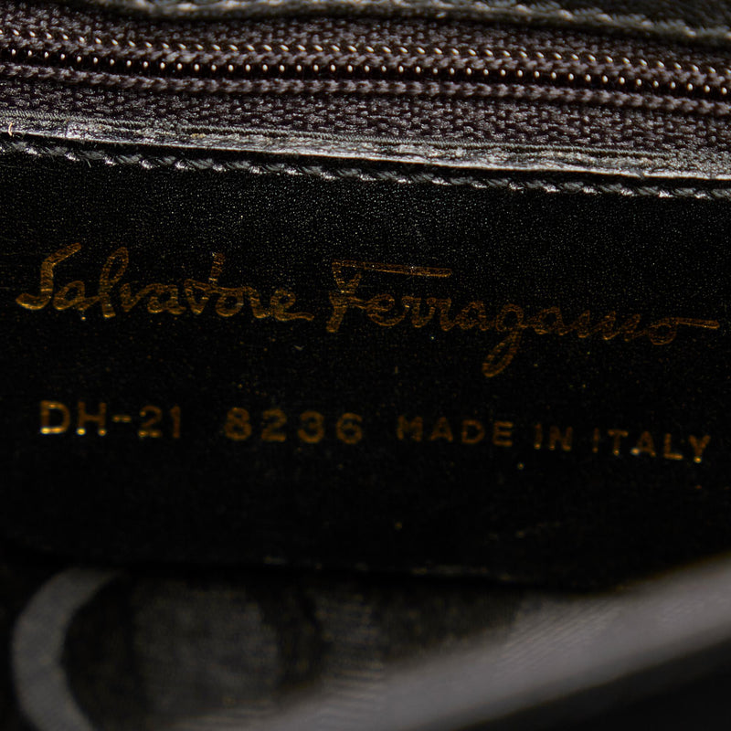 Salvatore Ferragamo Gancini Leather Handbag (SHG-23246)