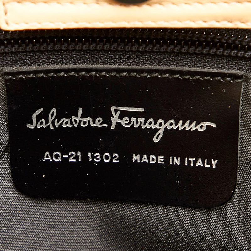 Salvatore Ferragamo Gancini Leather Handbag (SHG-26472)