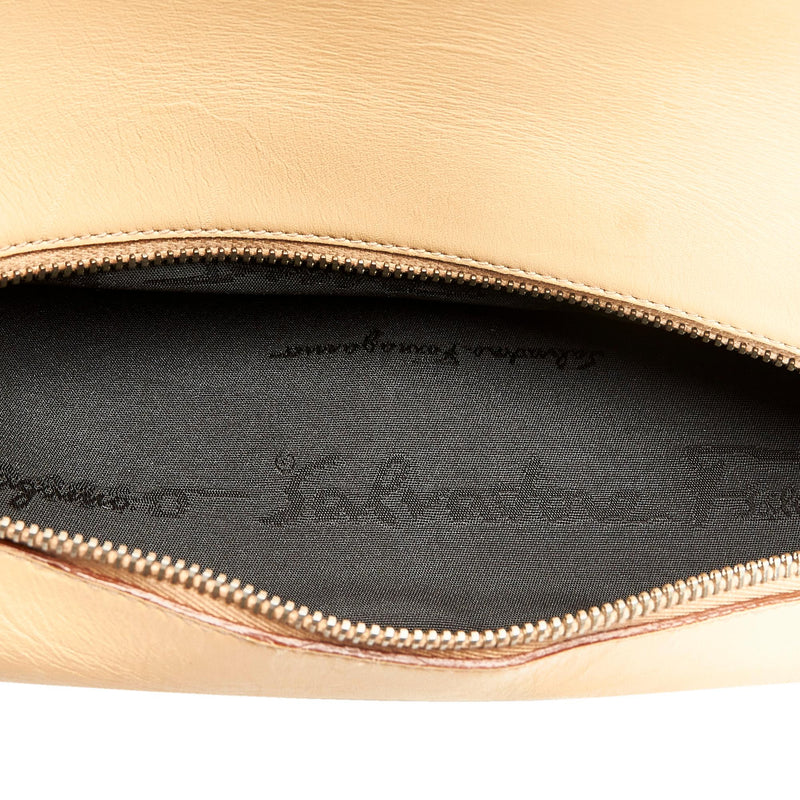 Salvatore Ferragamo Gancini Leather Handbag (SHG-26472)