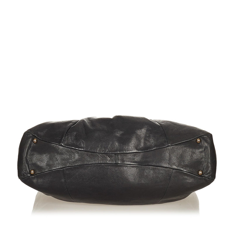 Salvatore Ferragamo Gancini Leather Handbag (SHG-26951)