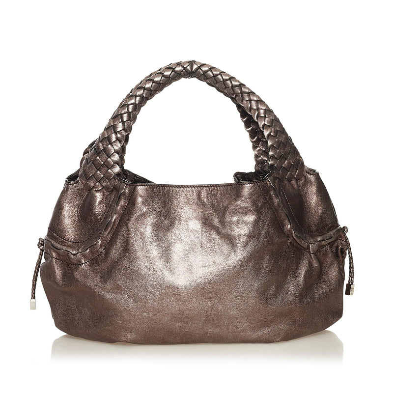 Salvatore Ferragamo Gancini Leather Handbag (SHG-34829)