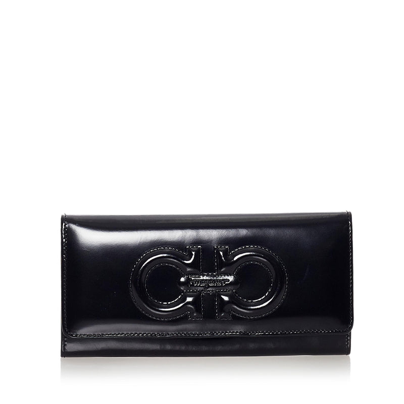 Ferragamo Salvatore Mini Gancini Leather Wallet