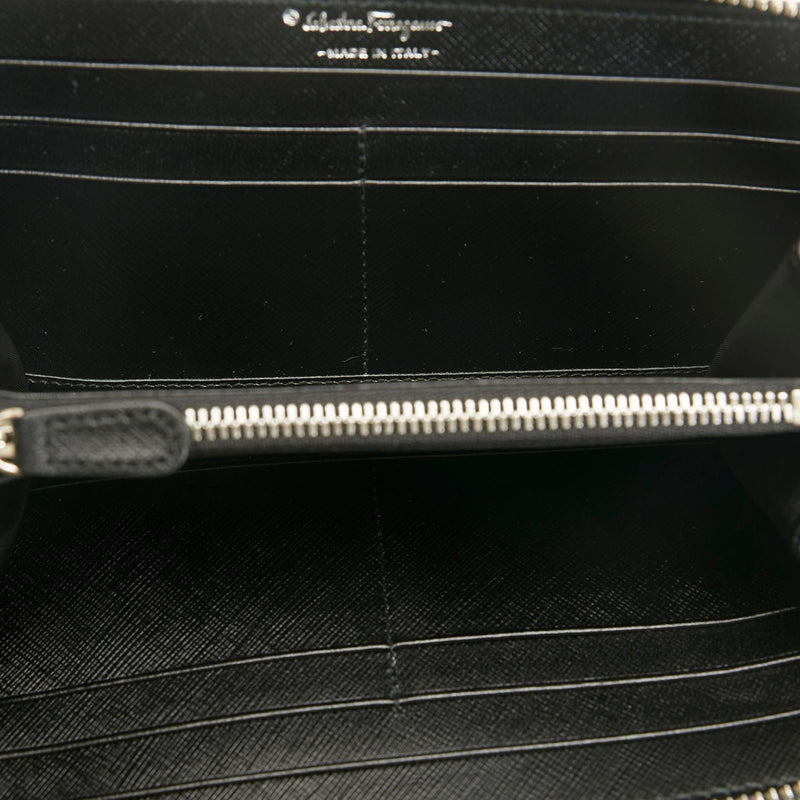 Salvatore Ferragamo Gancini Leather Long Wallet (SHG-35281)