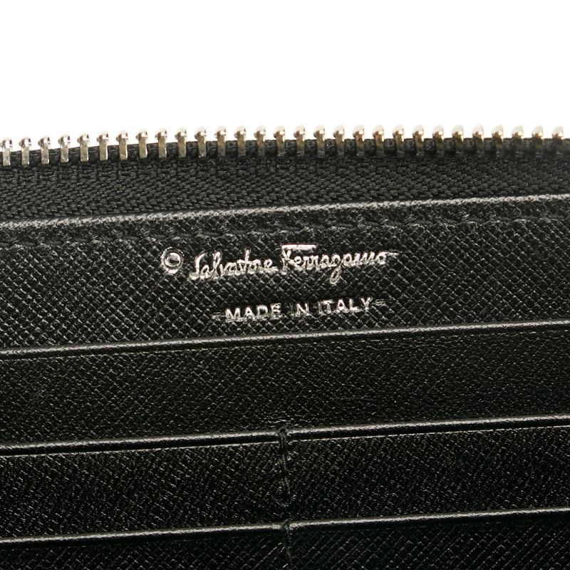 Salvatore Ferragamo Gancini Leather Long Wallet (SHG-35281)