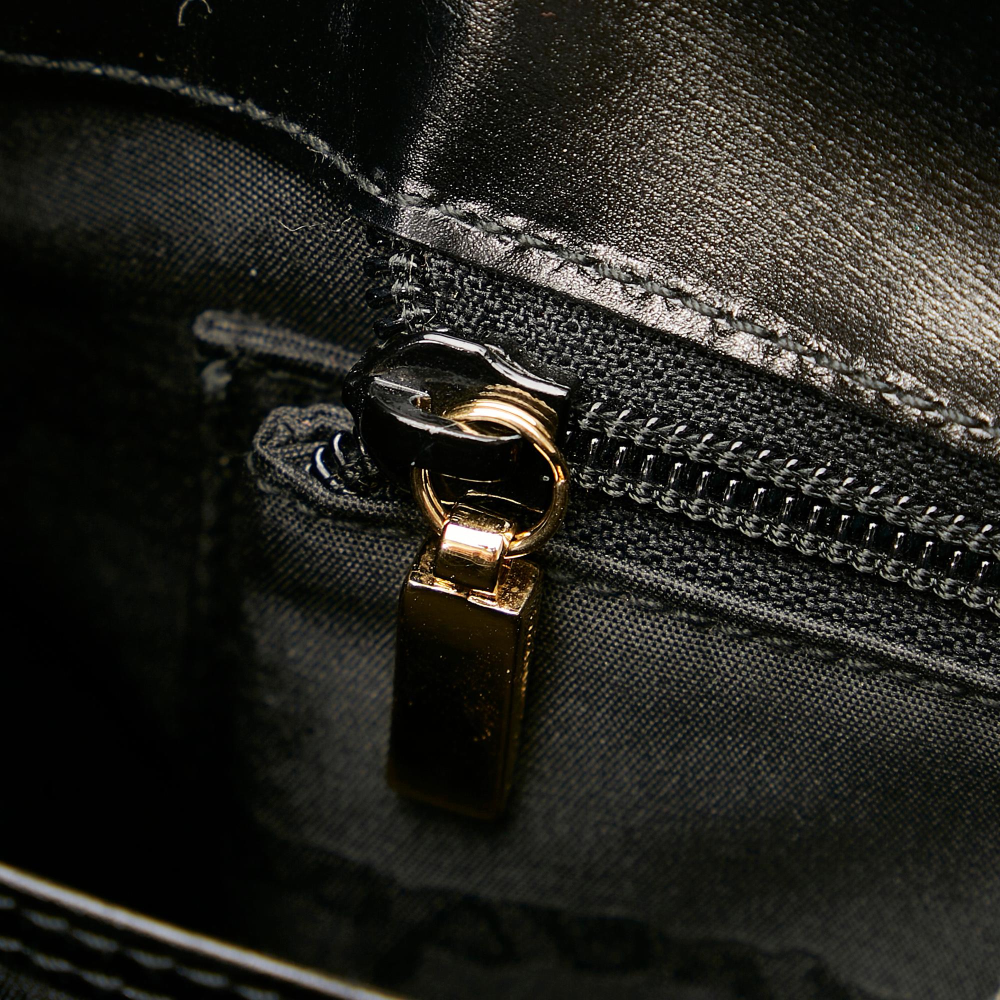 Salvatore Ferragamo Gancini Leather Satchel (SHG-31567)