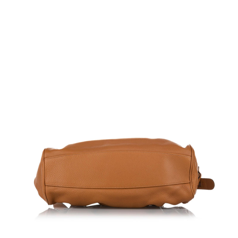Salvatore Ferragamo Gancini Leather Shoulder Bag (SHG-18580)