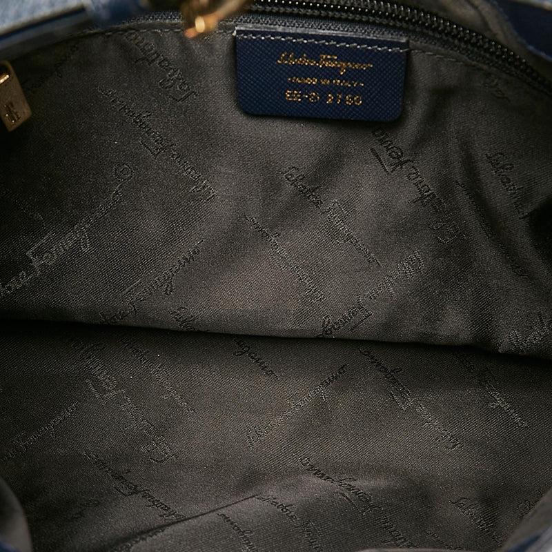 Salvatore Ferragamo Gancini Leather Shoulder Bag (SHG-24202)