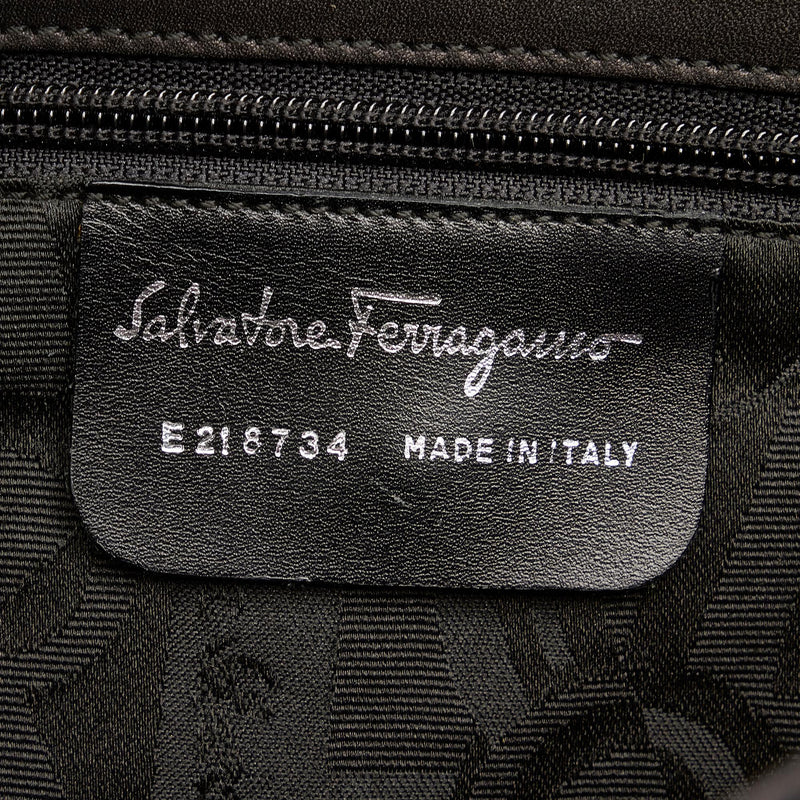 Salvatore Ferragamo Gancini Leather Shoulder Bag (SHG-25246)