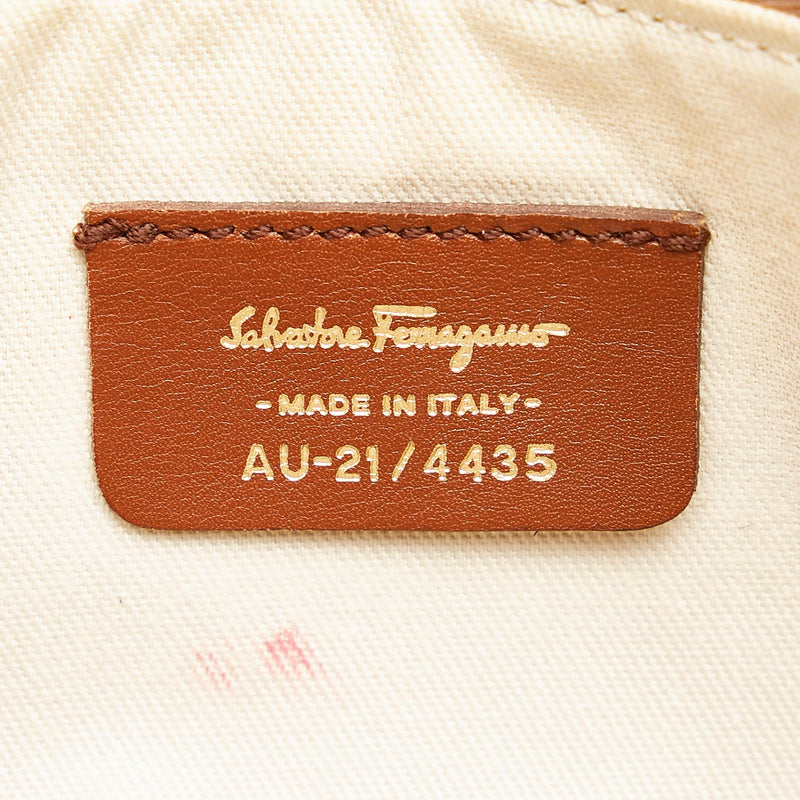 Salvatore Ferragamo Gancini Leather Shoulder Bag (SHG-27185)