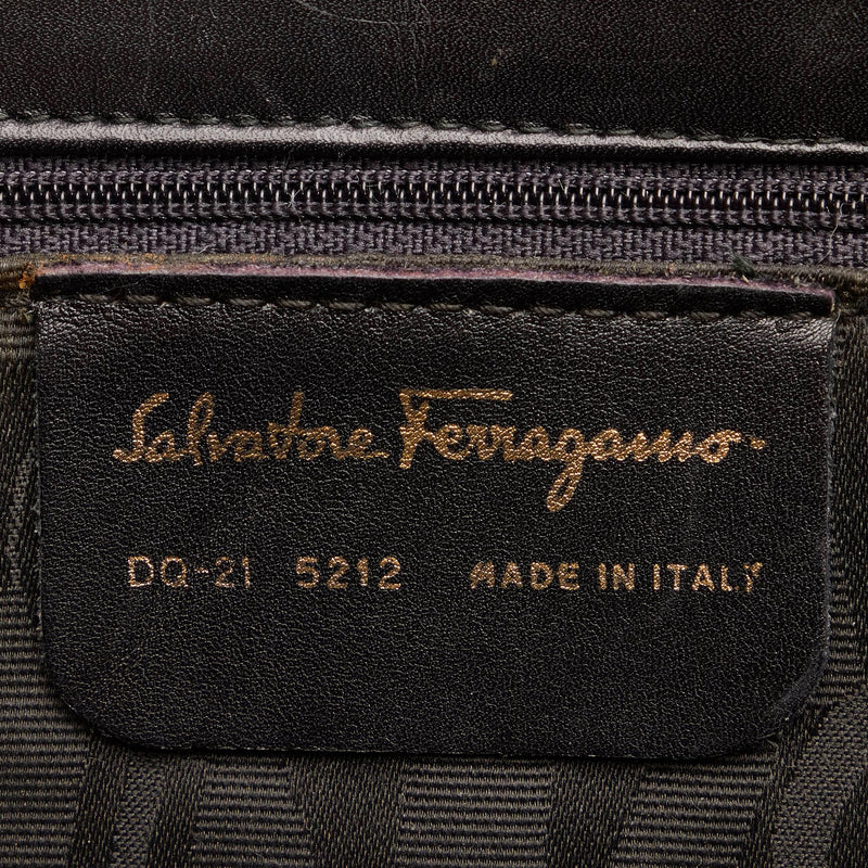 Salvatore Ferragamo Gancini Leather Shoulder Bag (SHG-27844)
