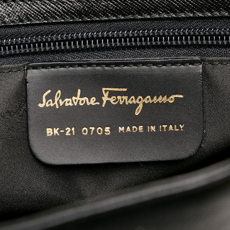 Salvatore Ferragamo Gancini Leather Tote Bag (SHG-30648)