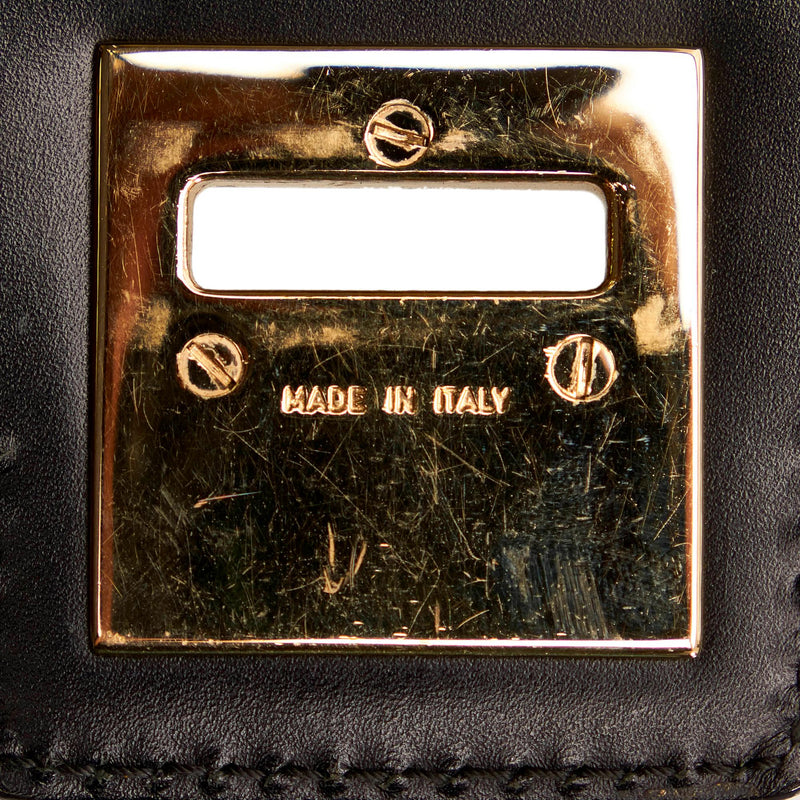 Salvatore Ferragamo Gancini Patent Leather Handbag (SHG-31776)
