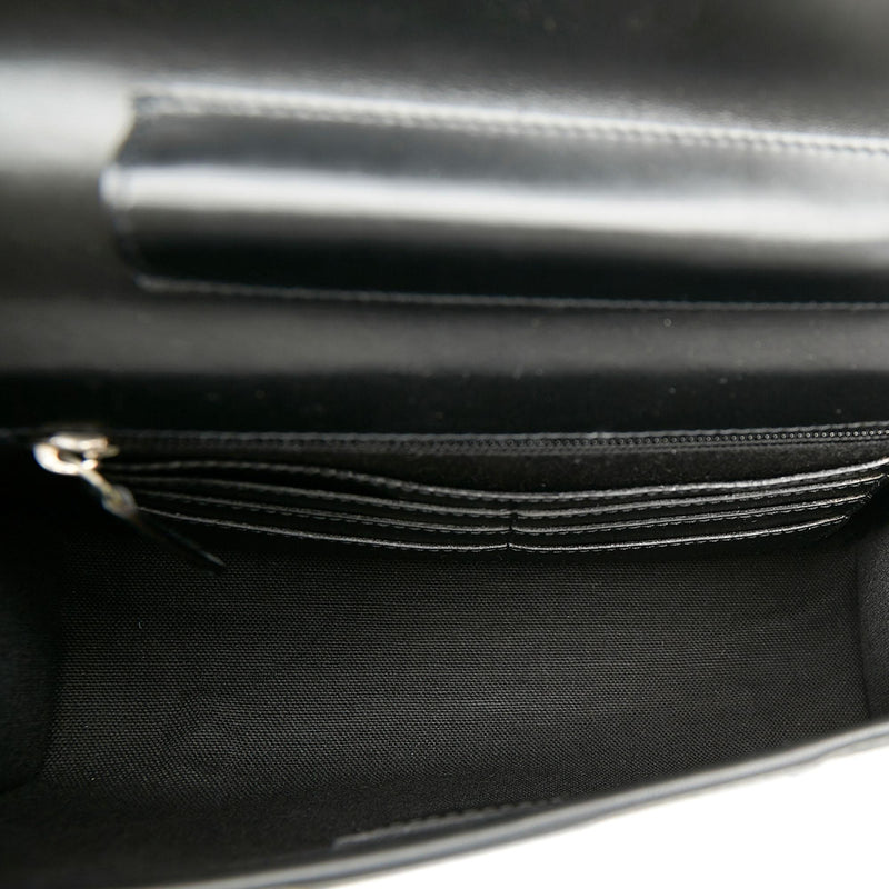 Salvatore Ferragamo Leather Clutch Bag (SHG-31547)