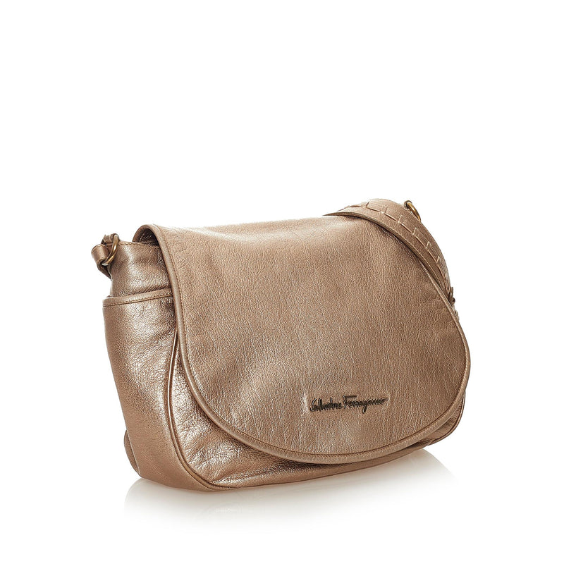 Salvatore Ferragamo Leather Crossbody Bag (SHG-27462)