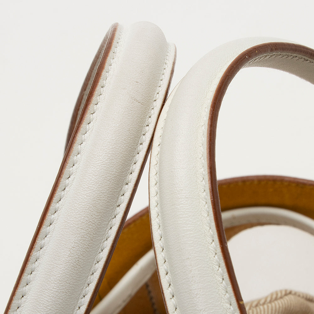 Salvatore Ferragamo Leather Cut Out Bucket Bag (SHF-19467)