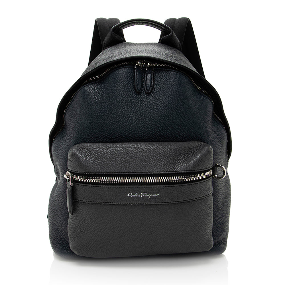 Salvatore Ferragamo Leather Fierenze Backpack - FINAL SALE (SHF-19464)